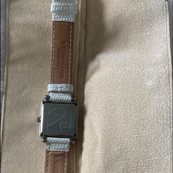 STUHRLING DIAMOND WHITE WATCH - Picture 9 of 14